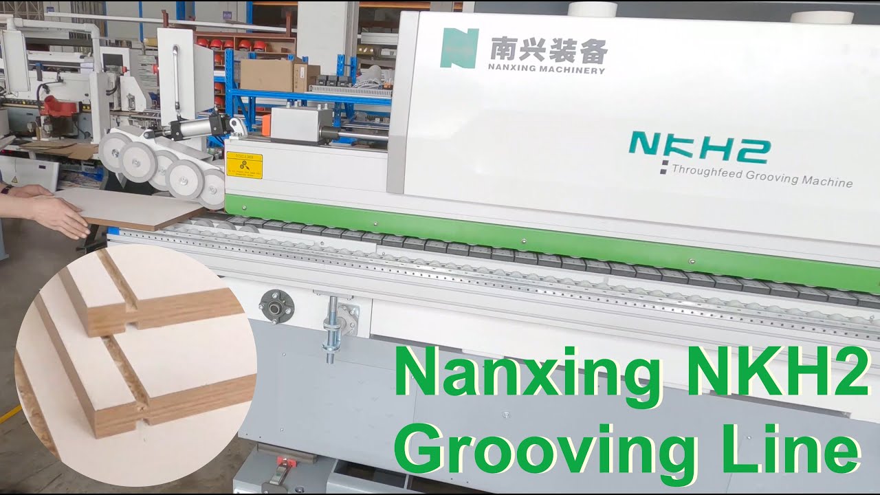 Nanxing NKH2 Grooving Line-American cabinets friendly
