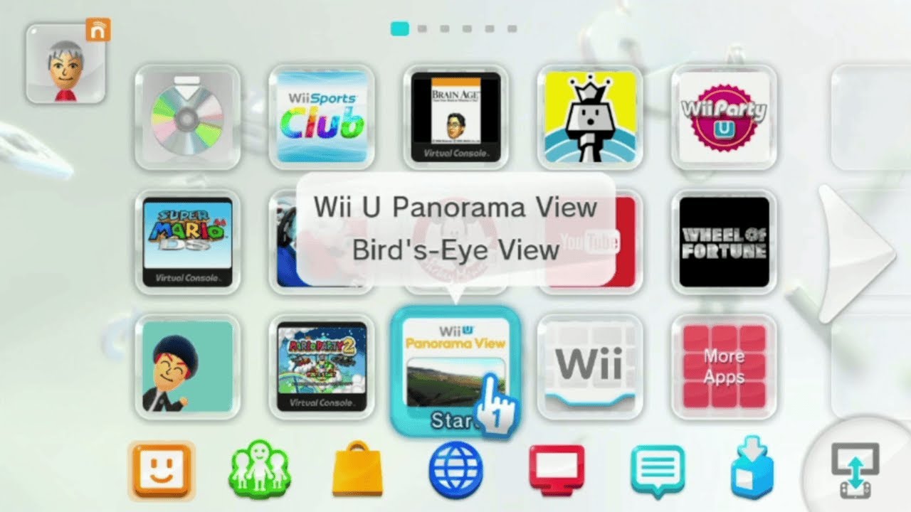 Nintendo Wii U - Exploring the Wii U Panorama View in 2026! (Birds-Eye View)