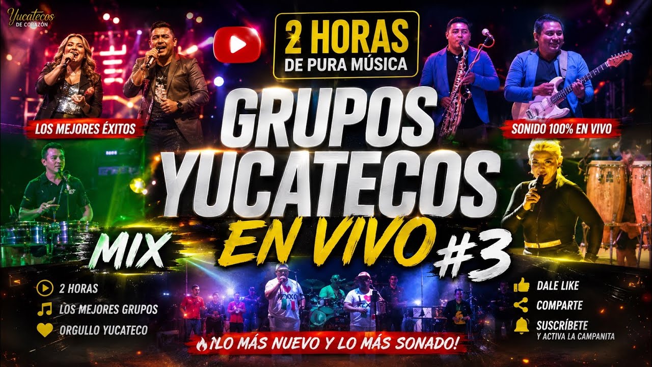 ✨Los Mejores Grupos Yucatecos En Vivo 2025 Mix Para Bailar #3 Buenas Cumbias Para Bailar 💃🕺🌟