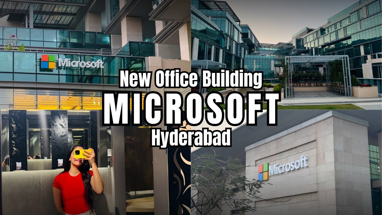 Microsoft Hyderabad Campus’s newest addition 😍|| Building 4 || Quick tour|| Biggest building so far🤩