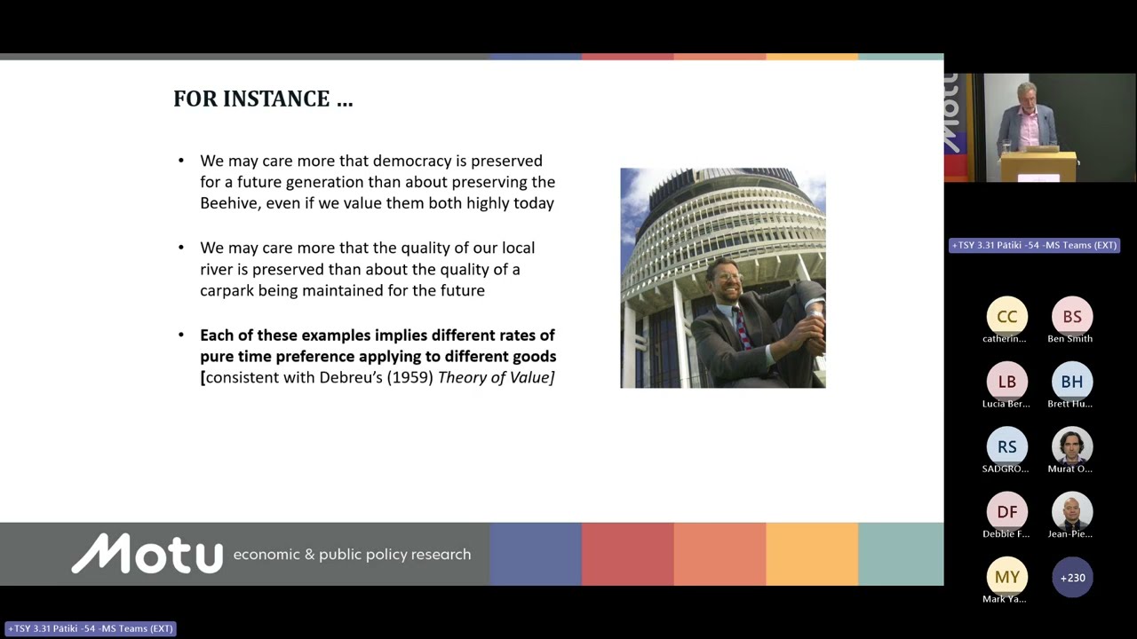 Treasury / Motu Joint Seminar: The Treasury's Social Discount Rate