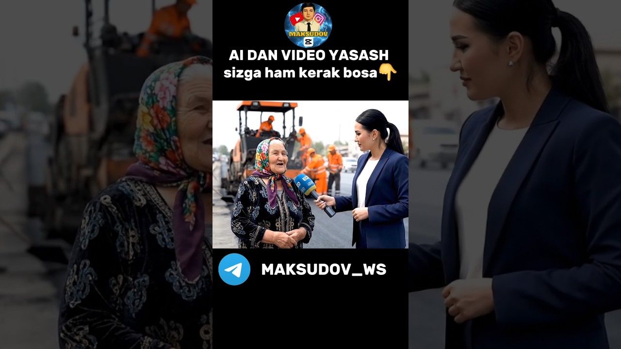 suniy intelektdan video yasash #asfalt #aspalt #asfaltbosish #vodiy #suniyintellekt #reklama #ai