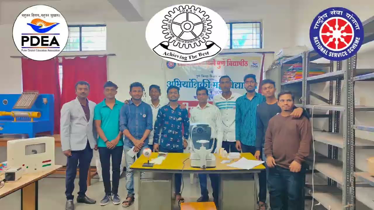 Pune District Education Association (PDEA) COEM NSS Activity Eye Checkup