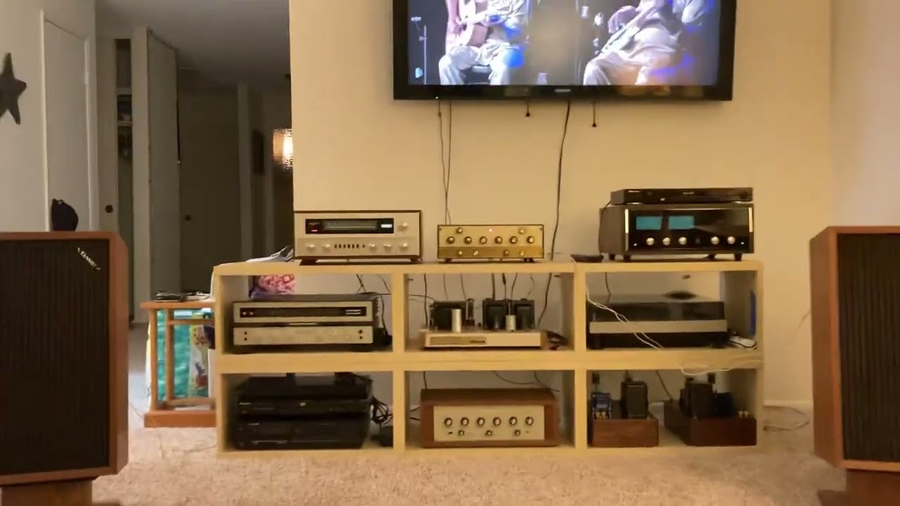 Tannoy 12” Gold Monitors, Mac 1500 Amp, Lafayette LA-600 Preamp