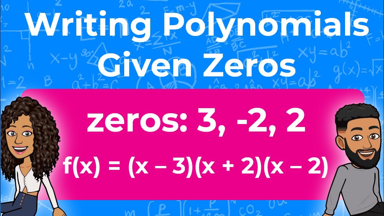 Writing Polynomial Functions Given Zeros | Writing Polynomials Given Roots | Partners in Prime