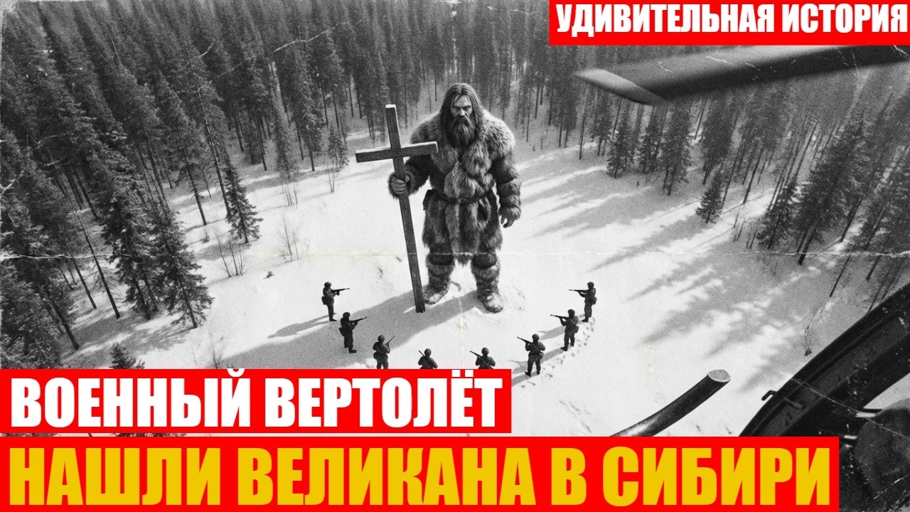 ВОЕННЫЙ ВЕРТОЛЁТ ОБНАРУЖИЛ ВЕЛИКАНА В ГЛУХОЙ ТАЙГЕ. ЧТО ОН ДЕРЖАЛ В РУКАХ — ШОКИРОВАЛО ВСЕХ
