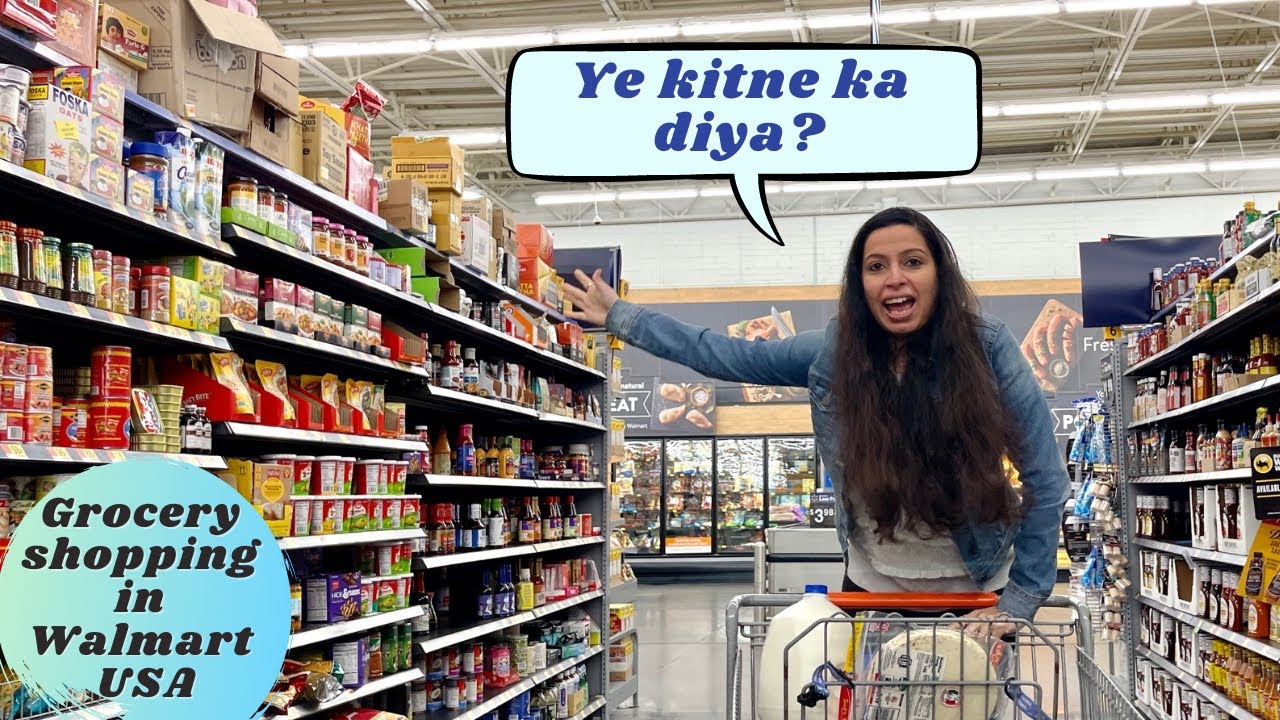 Grocery shopping in Walmart | Prices in Indian Rupees | USA | Vlog #7 | ThePocketCompass