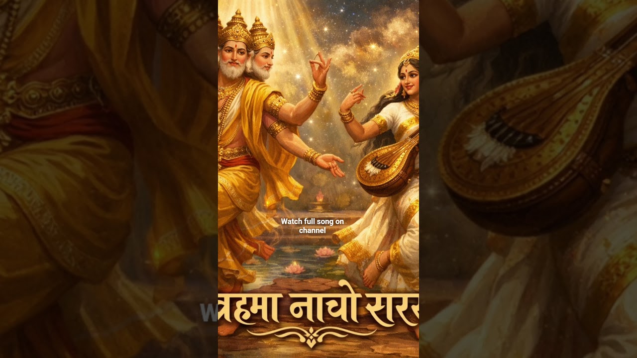 नाचो ब्रह्मा नाचो सरस्वती 🙏✨ #NachoBrahma #BhaktiSong #SaraswatiMata #DivineDance #ReelsVibes #song