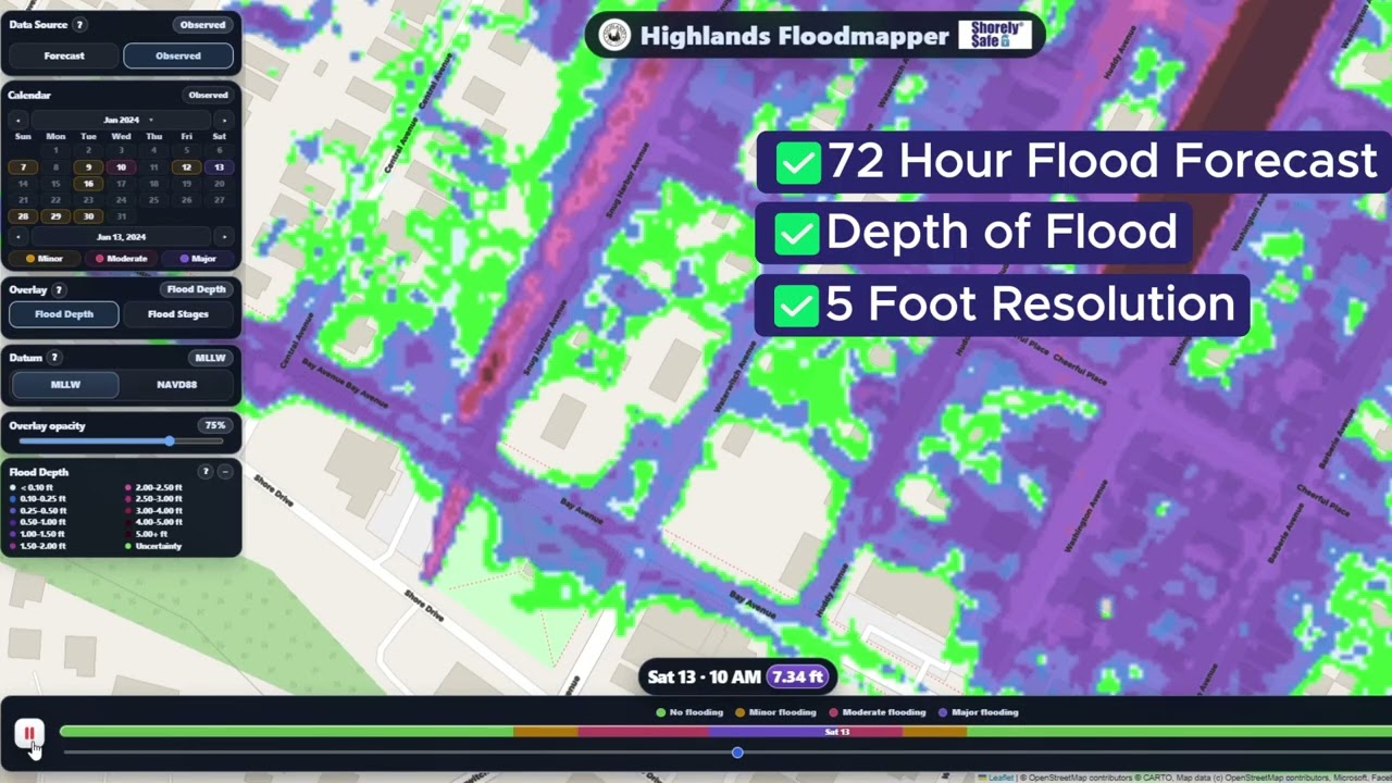 ShorelySafe: Home of America's Best Forecast Flood Mapper