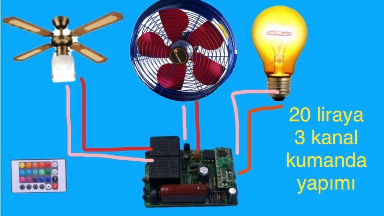 UZAKTAN KUMANDA YAPIMI - EVİNİZDEKİ ELEKTİRİKLİ  ALETLERİ 20 TL YE KUMANDALI YAPIN - REMOTE CONTROL