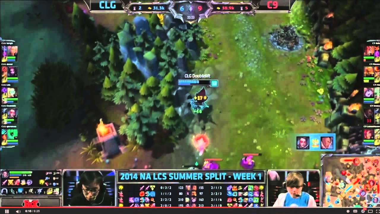 CLG Doublelift (Vayne) OUT PLAYS C9 Sneaky (Lucian)