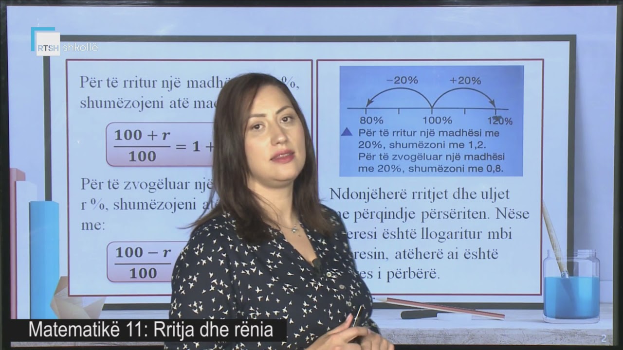 Matematikë 11 - Rritja dhe rënia