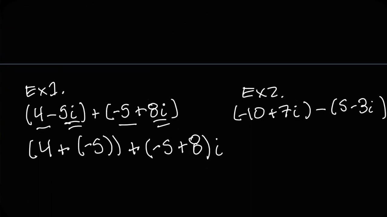How to Multiply Complex Numbers FOIL method