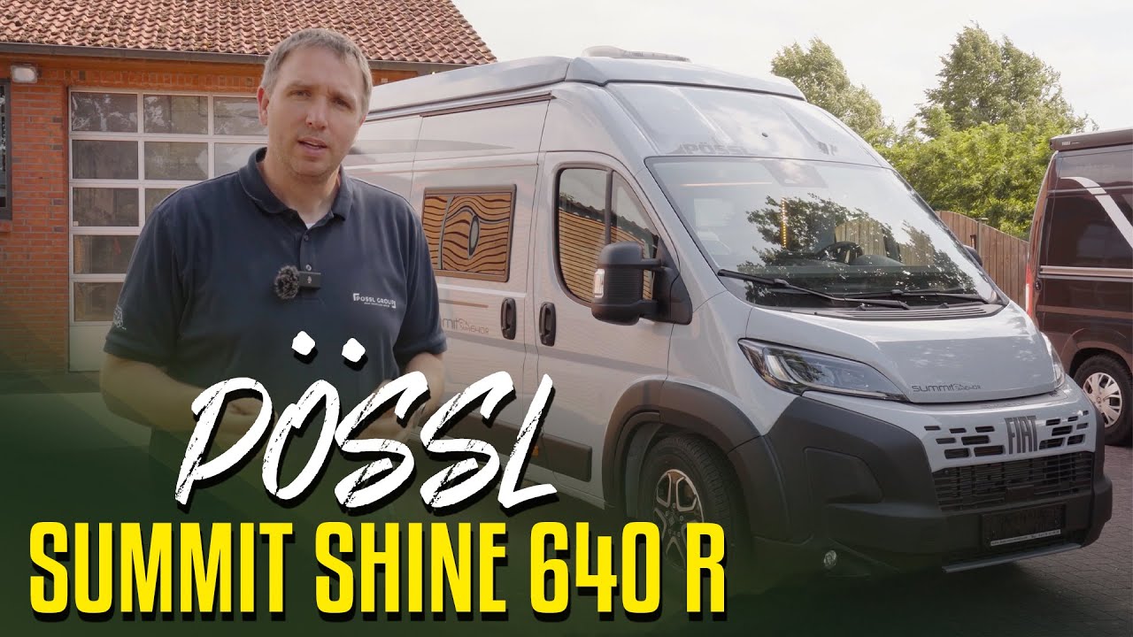Pössl Summit Shine 640 R mit Aufstelldach, großem Kühlschrank und Platz für 5 Personen Familie