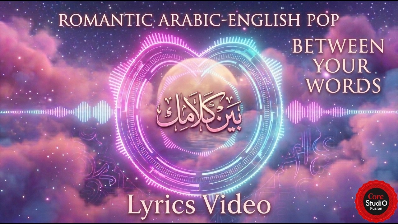 Between Your Words | بين كلامك | Zayan Noor | Arabic-English Romantic Pop Song | Neon Visualizer