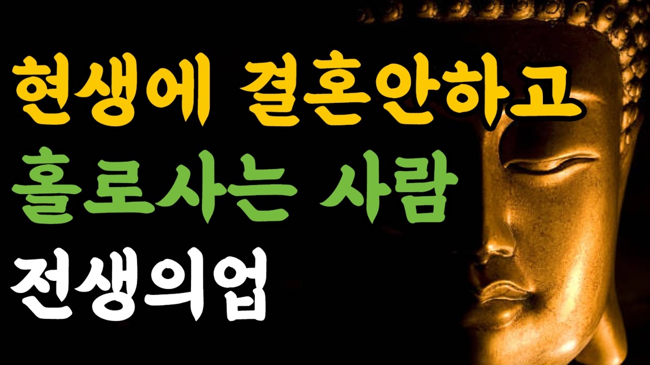 현생에 결혼안하고 홀로사는 사람 전생의업#전생의업  #혼자인이유  #결혼안하는이유   #늦게오는인연  #깊은사람  #외로움  #자존감회복  #마음치유  #삶의의미  #인생조언