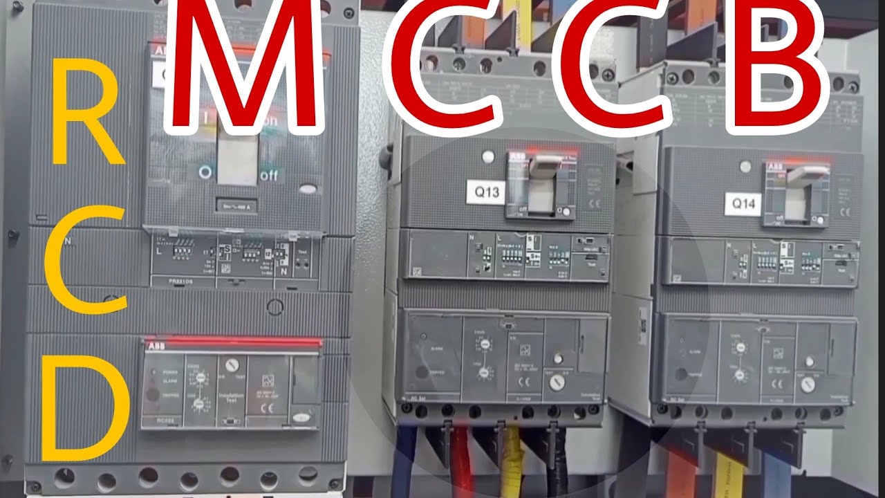 MCCB molded case ضبط قيم القواطع المقولبة & التيار الشورت الارسليكج زمن الفصل circuit Breaker@