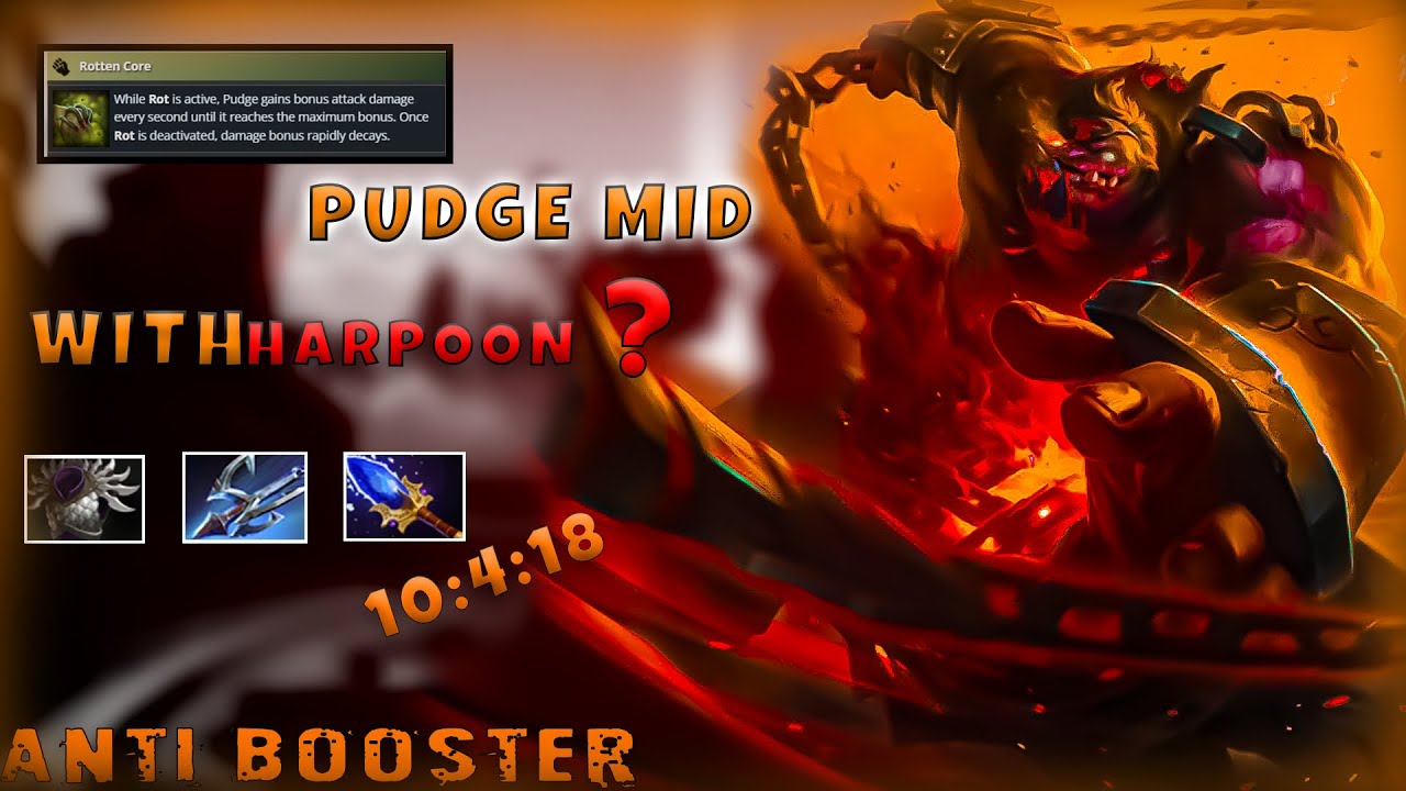 🚀 Antibooster Tries Pudge Mid – Can I Carry?! 🎯🛡️ | Dota 2 Gameplay & Tips 💀🔥
