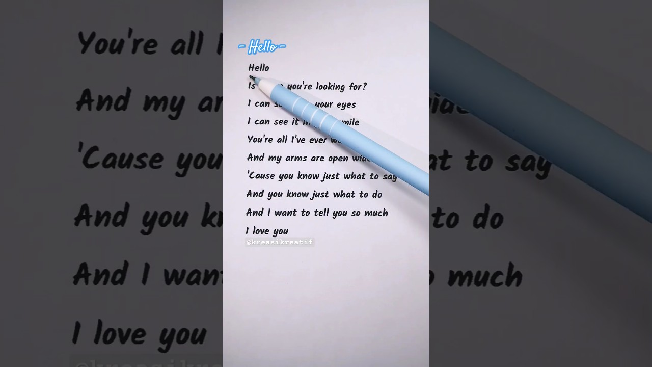 Learn Romantic English Phrases from &ldquo;Hello&rdquo; by Lionel Richie 💌🎤