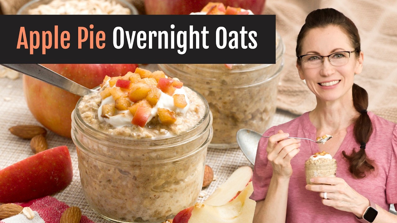 Applesauce Overnight Oats | Apple Pie Oatmeal Recipe