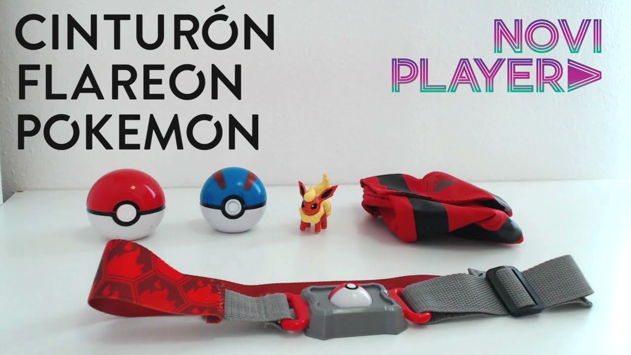 CINTURÓN POKEMON FLAREON POKEBALLS.