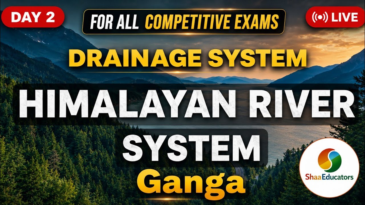 Indian Drainage System | Rivers of India |  DAY 2 | FOR JKSSB & SSC CGL 2026
