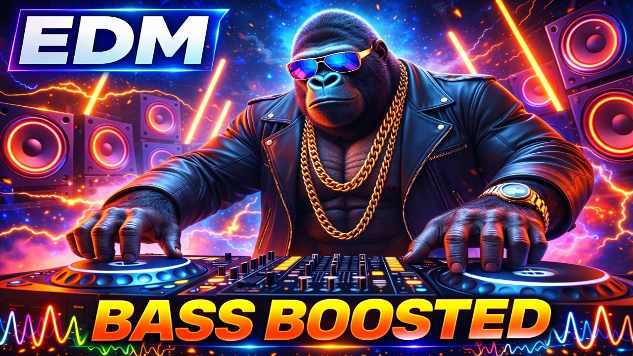 BASS BOOSTED EDM 🔥 1 Hour Power Mix | Headphone Warning