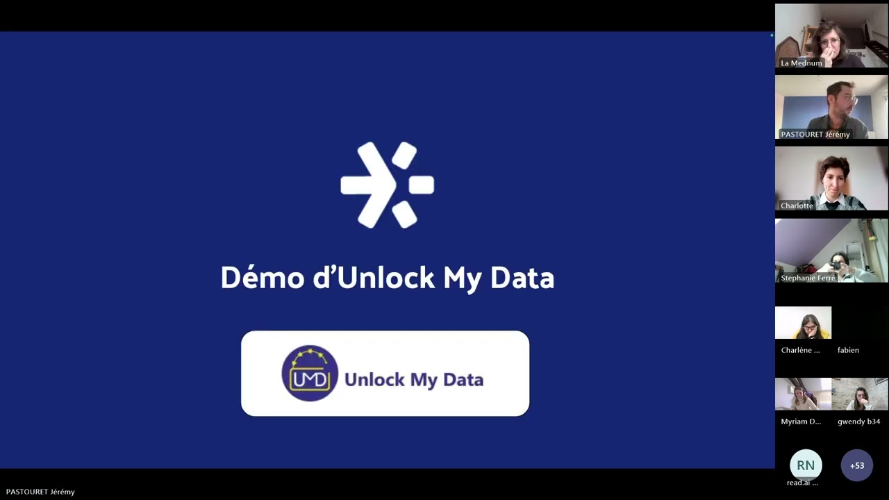 Webinaire - Présentation d'Unlock my Data, plateforme de sensibilisation à la protection des donne
