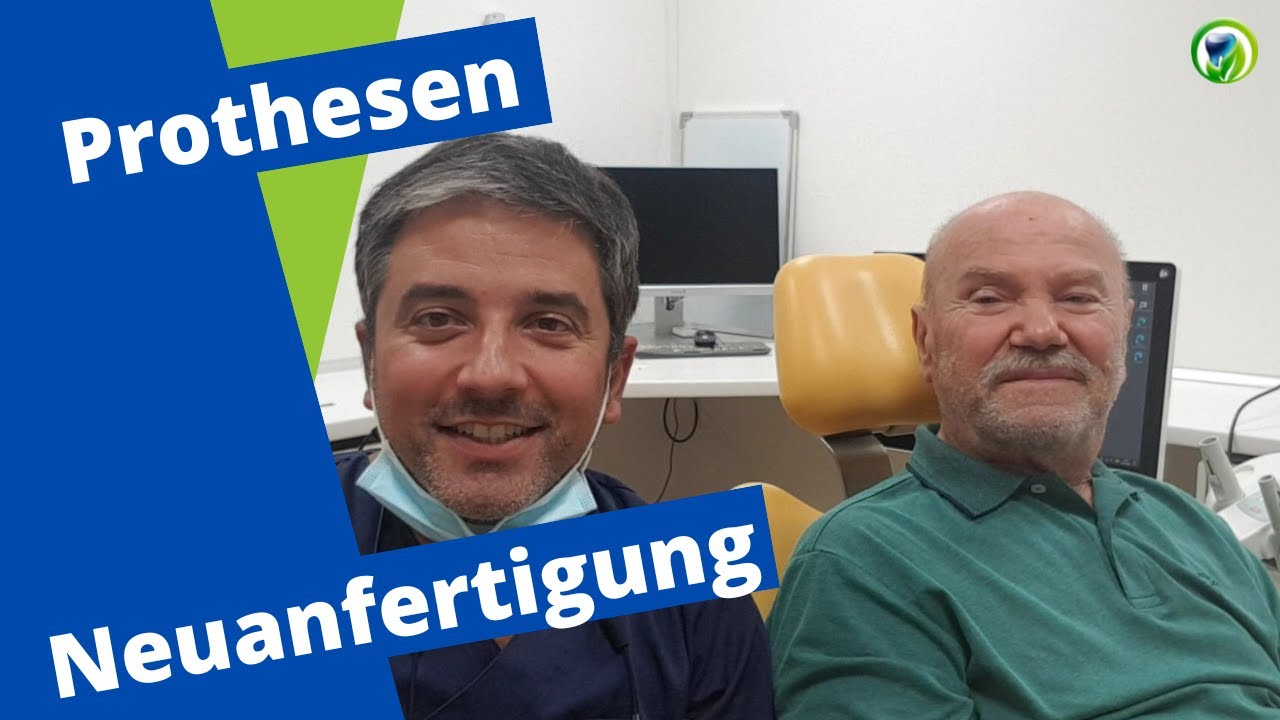 Alt gegen neu - Neuanfertigung - Totalprothese im Oberkiefer und Locatorprothese im Unterkiefer