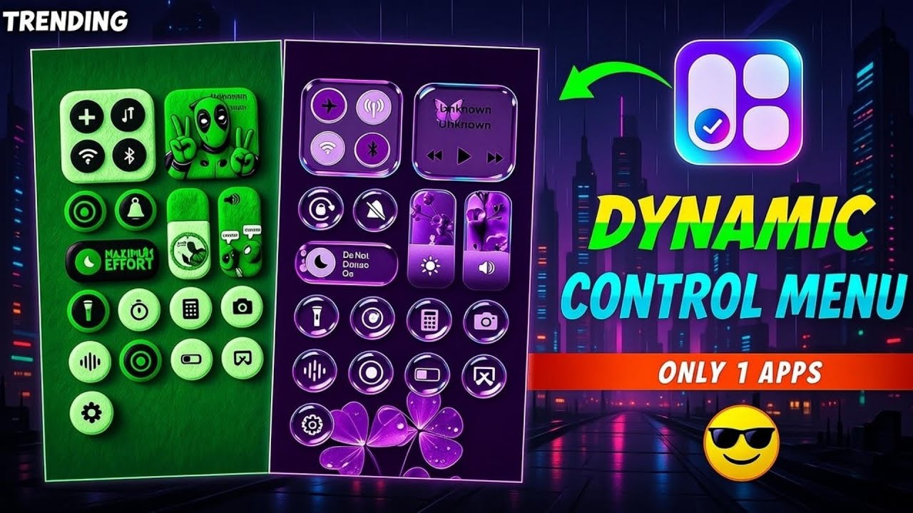 Dynamic Control Centre Menu Tutorial | Step-by-Step Guide