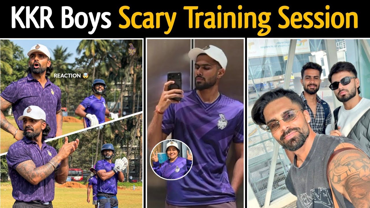 KKR Boys Scary Training For IPL 2026 💀 Sarthak Ranjan & Rahul Tripathi Reaction says it all 🔥