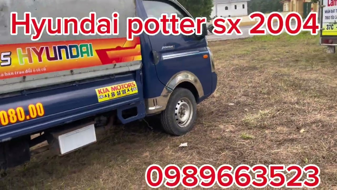 Giá chỉ hơn 100tr sở hữu chiếc xe hyundai potter sx 2004 chi tiết lh 0989663523 #xe #oto #xetai #kia