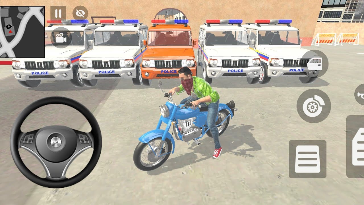 🚨 Franklin going to police station 💥 police 🚔 Car 🚗 driving stand⚡️Indian Theft auto Simulator🔥 game