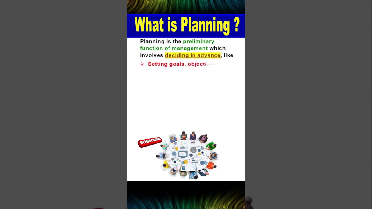 What Is Planning ? ║ Functions of Management