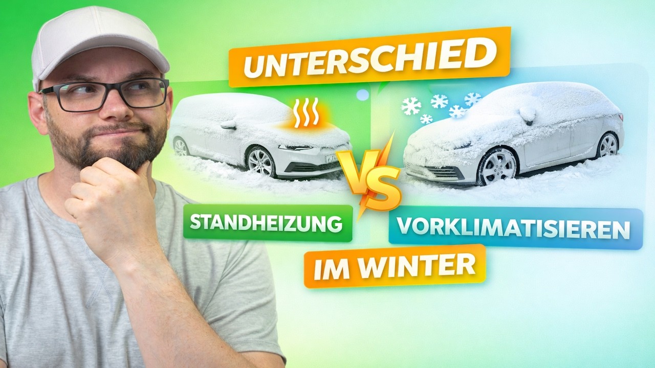 Worin liegt der Unterschied bei VW zwischen Standheizung und Vorklimatisierung im Winter (WeConnect)