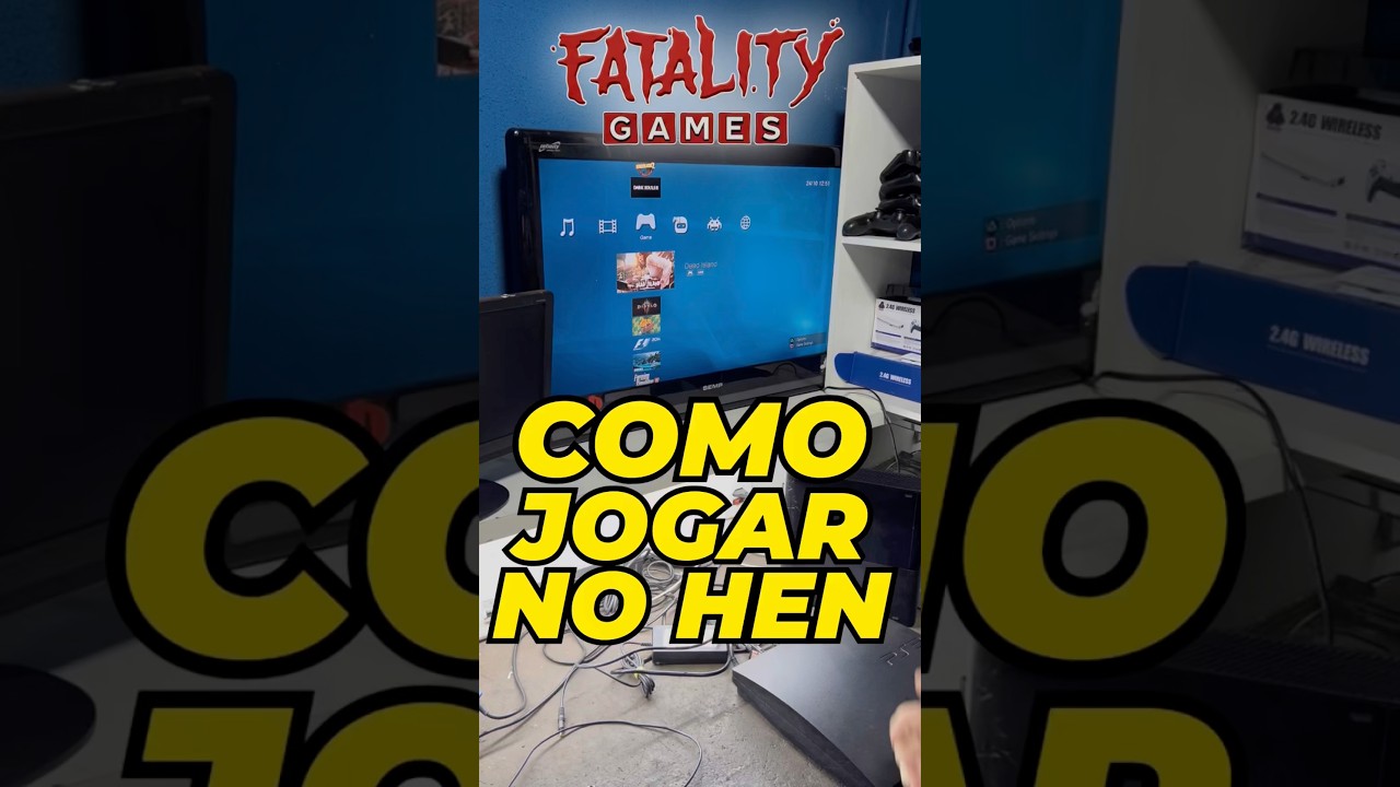 Como Jogar no PS3 pelo HEN #ps3 #playstation3 #hen #ps3tunado