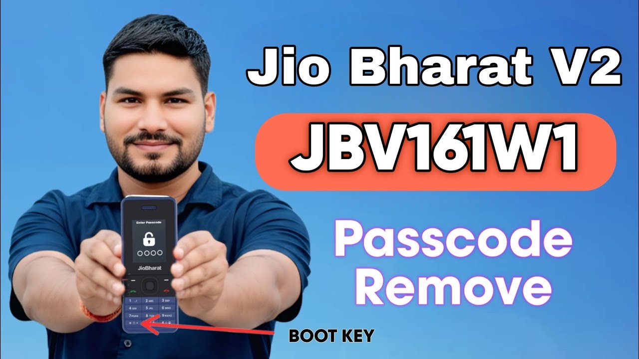 Jio Bharat V2 Flashing and Remove Passcode | JBV161W1 flash file 