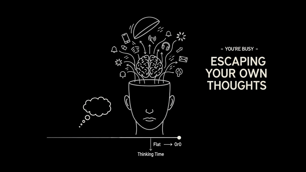 You’re Busy Escaping Your Own Thoughts #realitycheck #nomotivation #discipline #lifeaudit #lifestyle