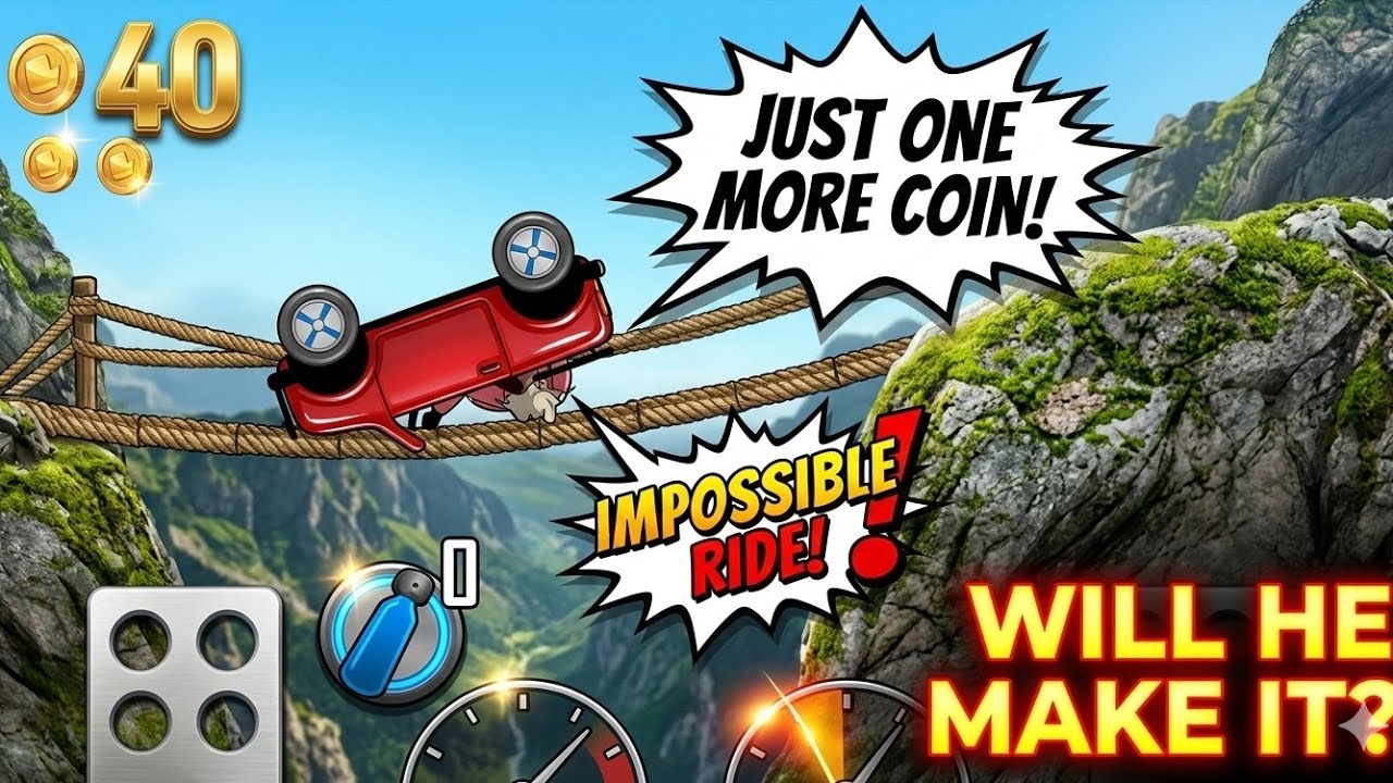 Unlucky time for me in Hill climb racing 😞