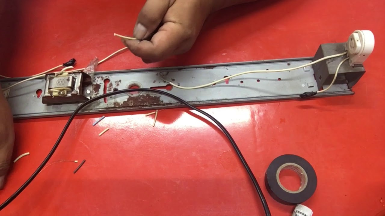 廢棄T8燈座改LED燈座示範