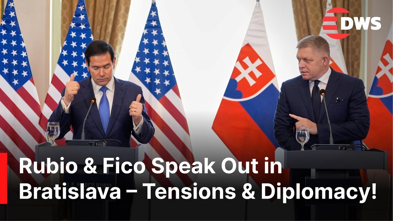 WATCH FULL PRESSER: Marco Rubio Holds Joint Press Conference with Slovak PM Fico in Bratislava |AC1Z
