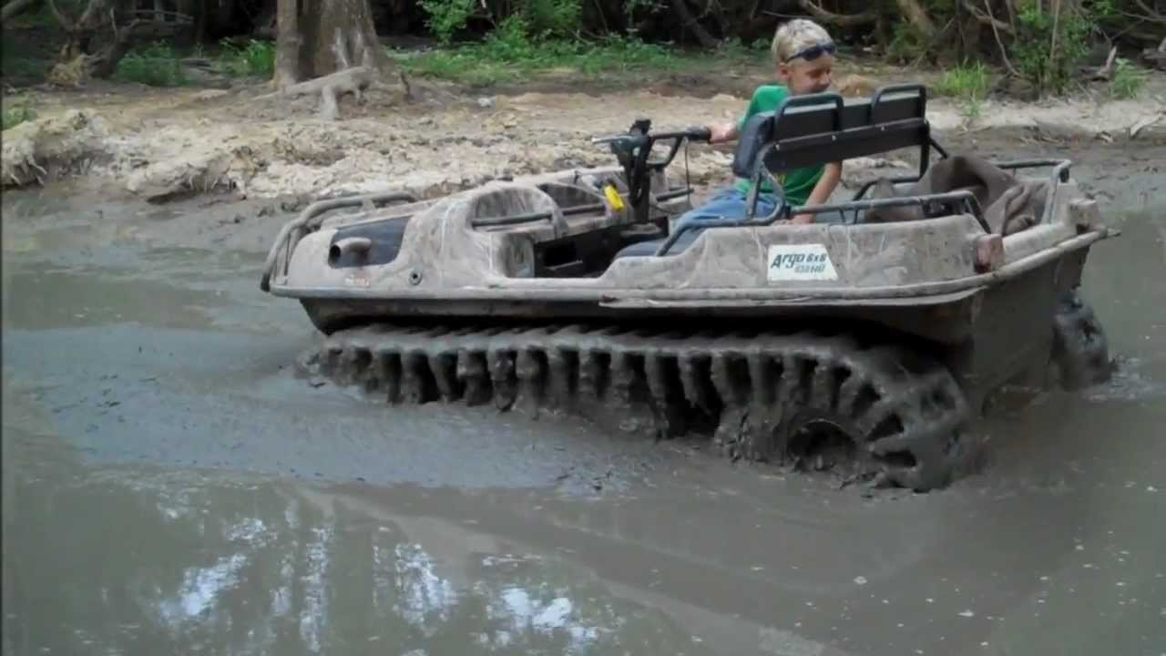 Argo 6x6 with Adair tracks in VERY BAD pudding  mud at river run atv park