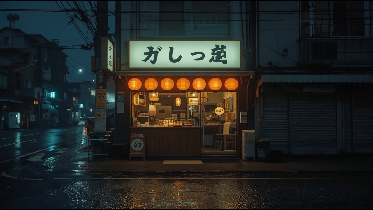 Tokyo Midnight Rain 🌧️ — Soft Midnight Rain Ambience for Sleep, Focus & Calm