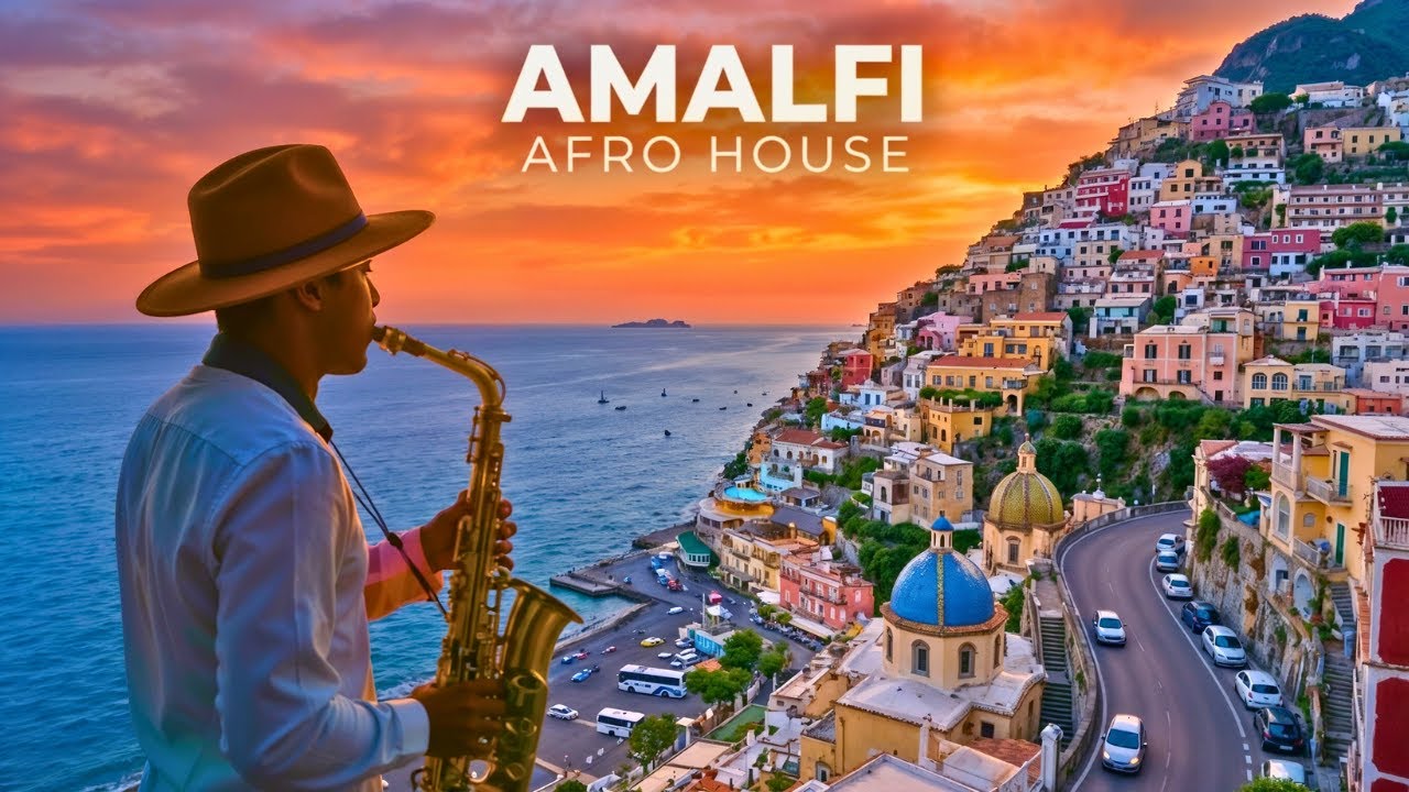 Amalfi Coast Sunset 🌅 Afro House & Sax Mix | Deep Emotions • No Vocal • for TV