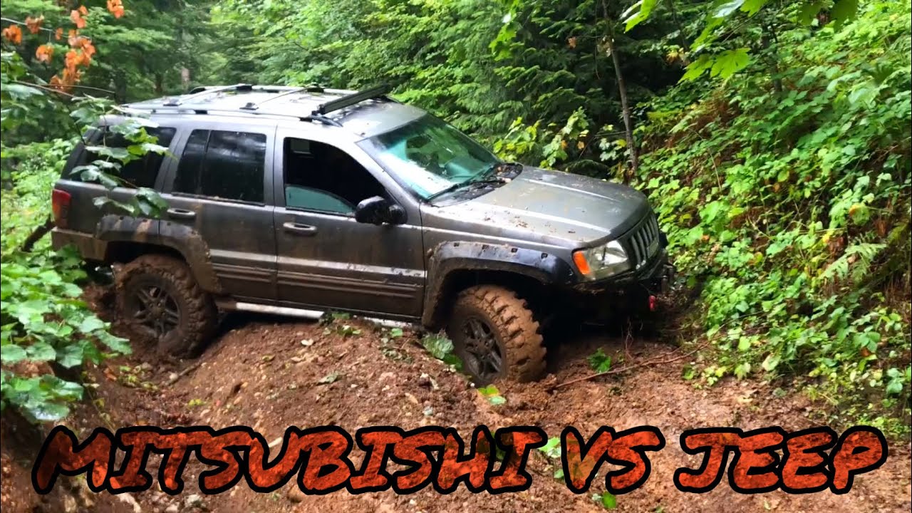 OFF ROAD - Mitsubishi Pajero 3.5v6 & 3.0v6  VS Jeep WJ 2.7chip