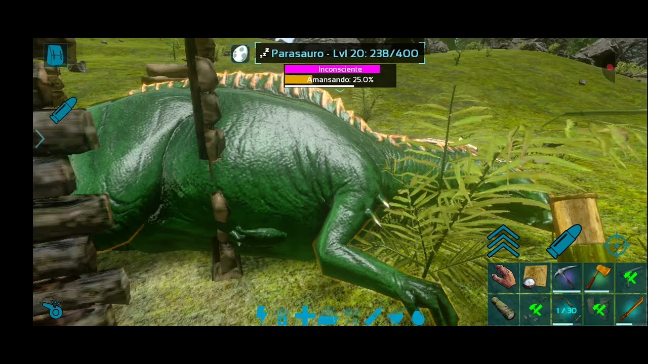 Cómo domésticar parasauro en ARK Mobile