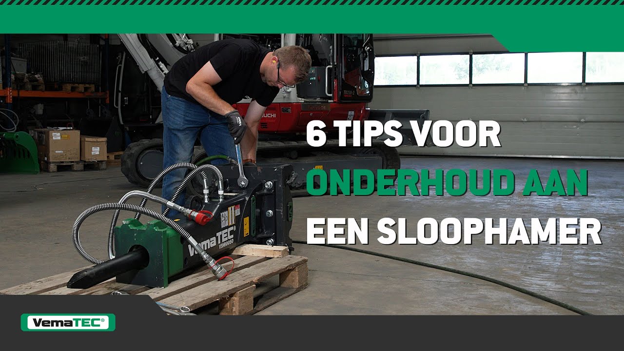 6 tips voor het onderhouden van een VemaTec sloophamer I INSTRUCTIE VLAAMS I VemaTec