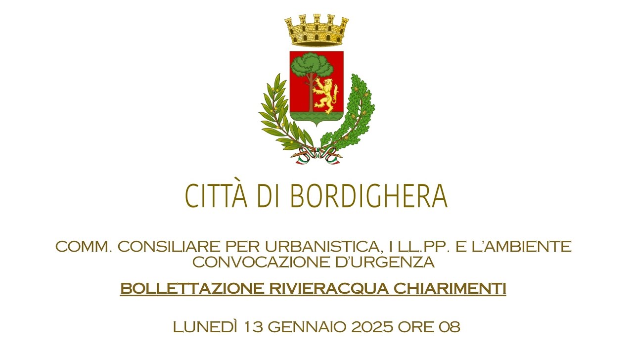 Bollettazione Rivieracqua Chiarimenti