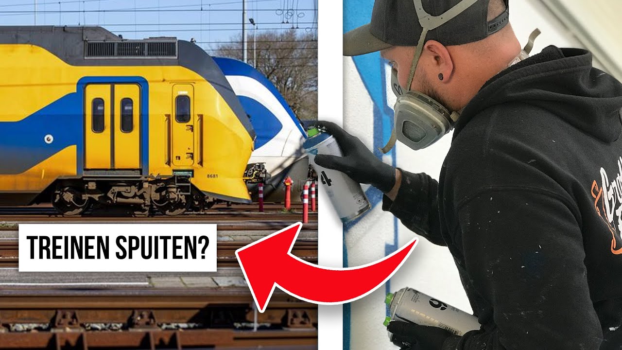 GRAFFITI OP EEN NEDERLANDSE TREIN *mag dit wel?* - wekelijkse video #39