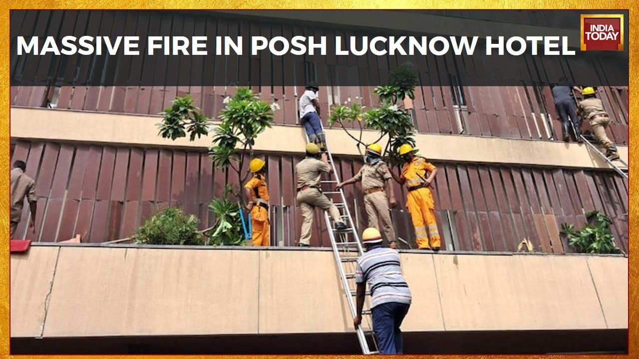 Lucknow Hotel Fire: 2 Dead 10 Injured In Massive Fire At Lucknow Hotel: CM Yogi Meets Injured